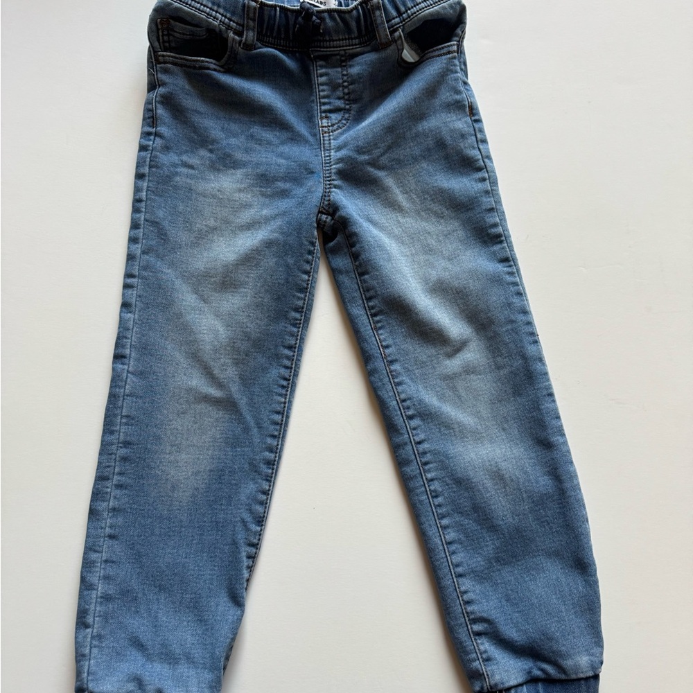 Epic Threads Blue Jogger denim Elastic Waist - Picture 4 of 10